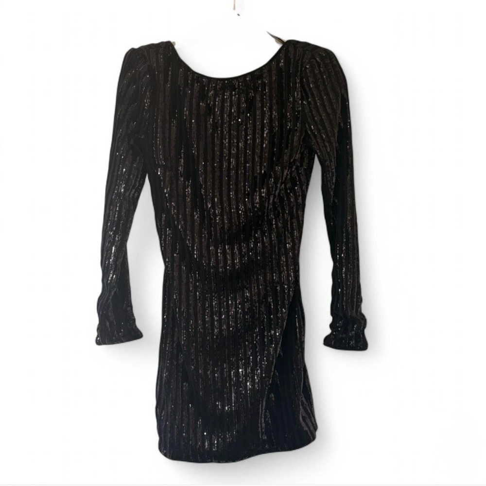 Elegant Black Sequin Dress